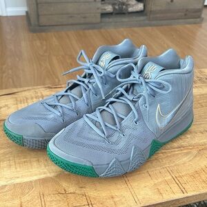 Nike Kyrie 4 grey and green